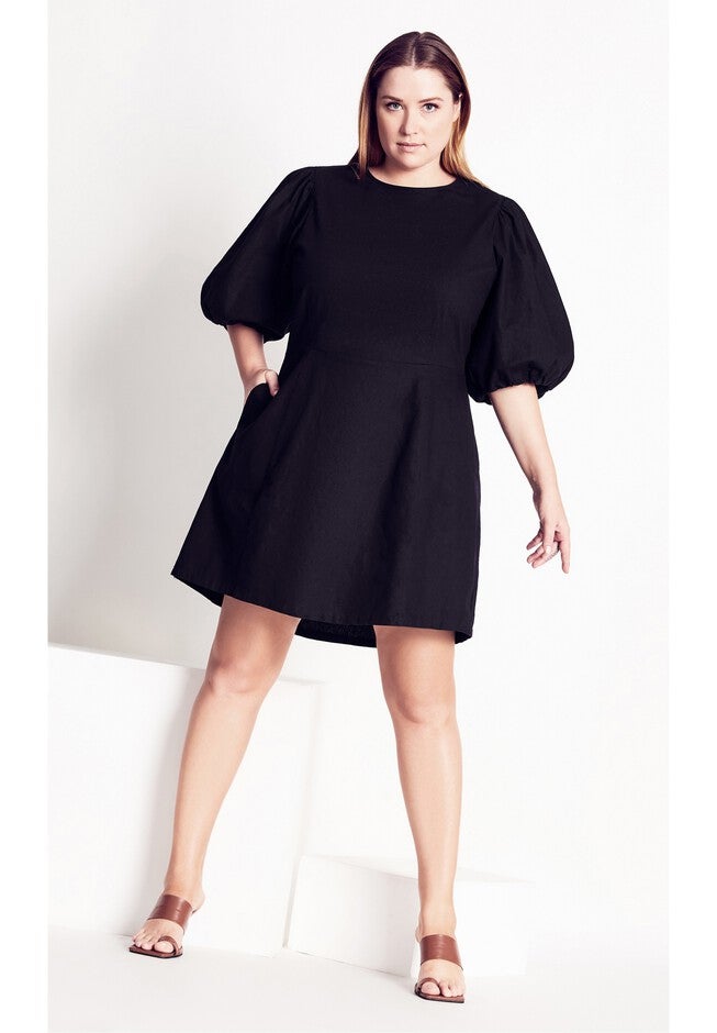 Pacific Breeze Dress - black, BLACK, alternate image number null