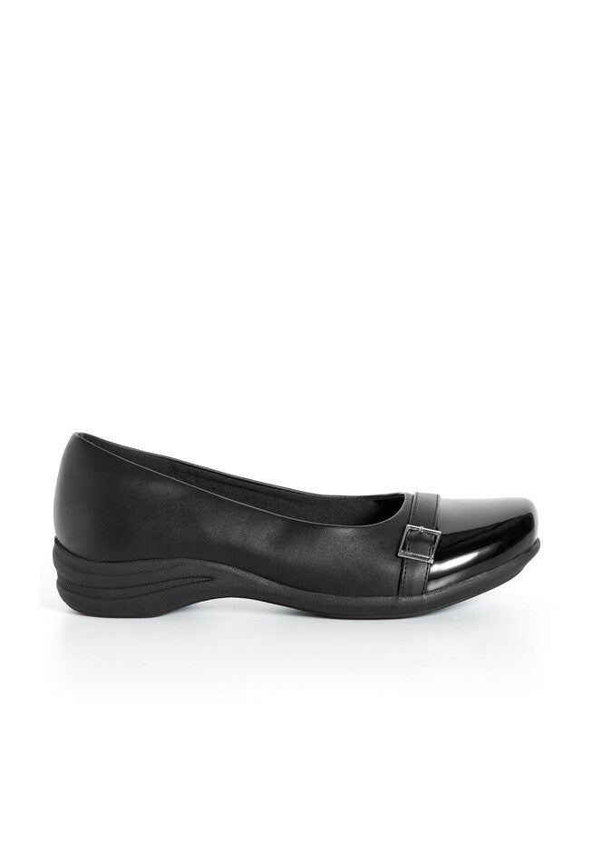Comfort Julie Flat, BLACK, alternate image number null