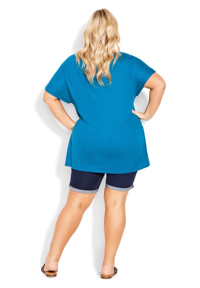 Pocket Pleat Tunic, MYKONOS BLUE, alternate image number 4
