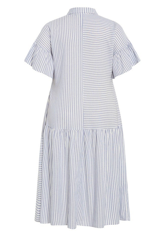 Kaitlyn Stripe Dress, BLUE STRIPE, alternate image number 4
