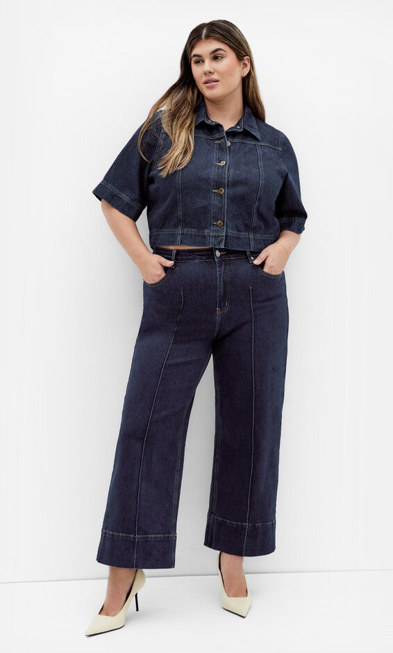 Denim Millie Jacket - dark denim, DENIM, alternate image number null