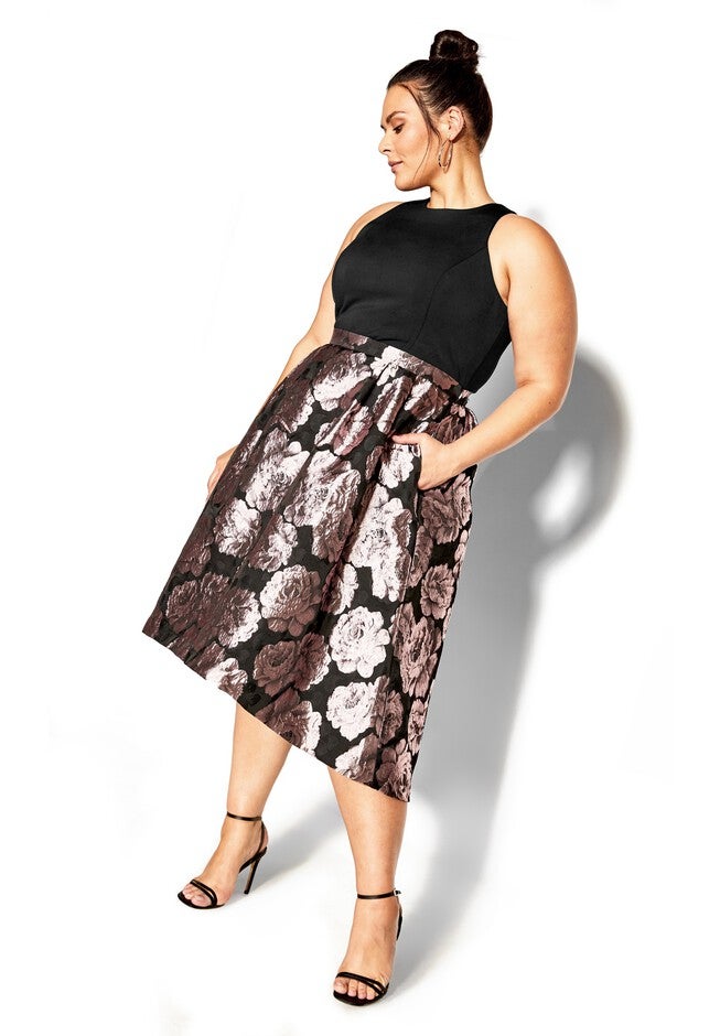 Beatrice Dress - black, BLACK, alternate image number null