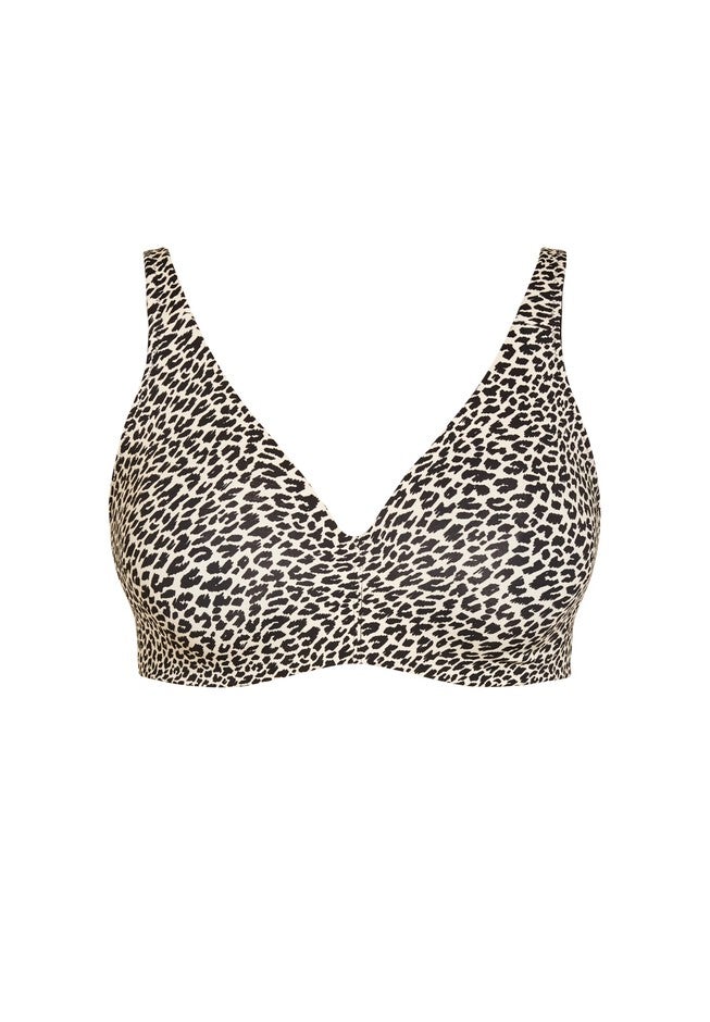 Seamless Underwire Print Bra - animal, WHITE, alternate image number null