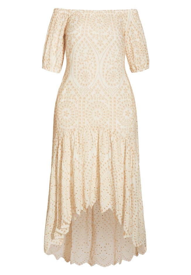 Sweet Love Embroidered Dress - ivory, WHITE, alternate image number null