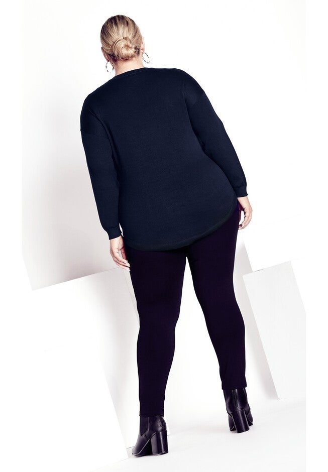Tully Curved Hem Sweater, MIDNIGHT, on-hover image number null