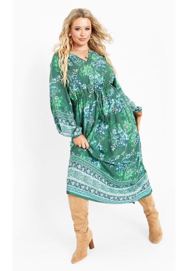 Keepsake Border Maxi Dress, FOLK BORDER, hi-res image number 0