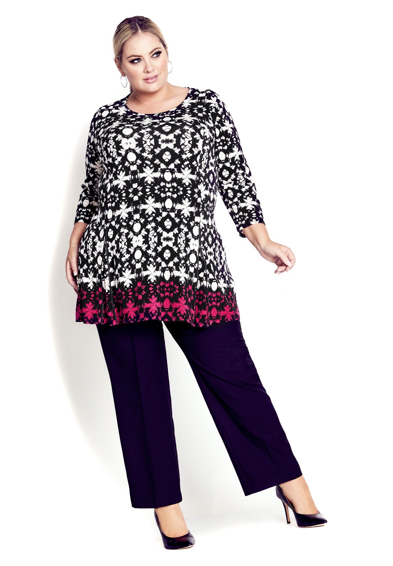 Primrose Border Tunic, IVORY BATIK, hi-res image number 0