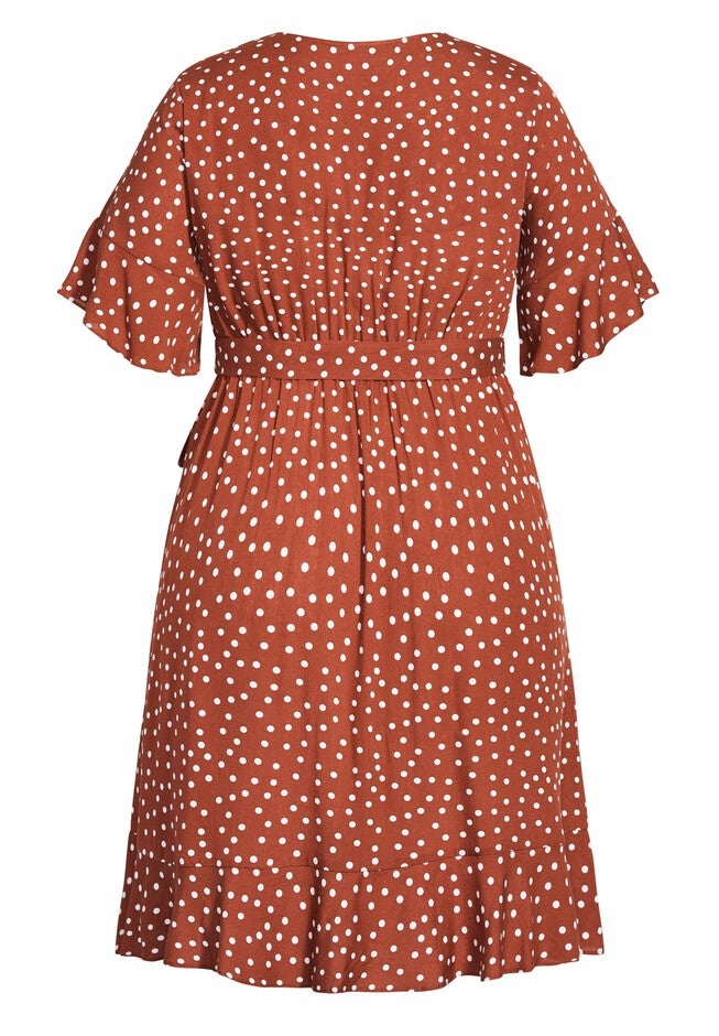Lover Spot Dress - toffee, BROWN, alternate image number null