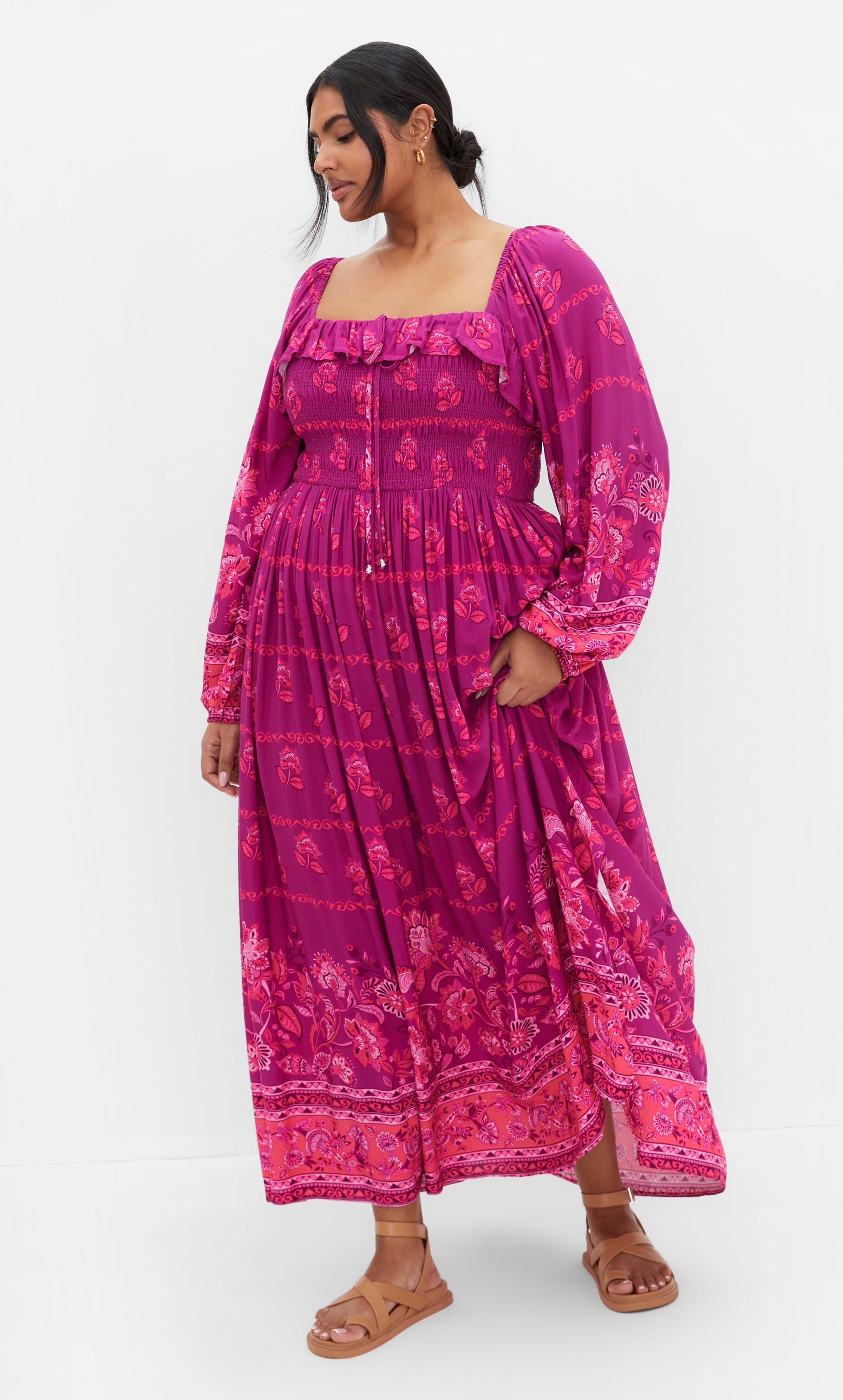 Estelle Maxi Dress - magenta, PURPLE, alternate image number 2