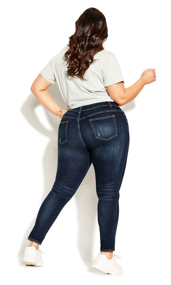 Asha Baby Rip Jean - dark denim, BLUE, alternate image number 3