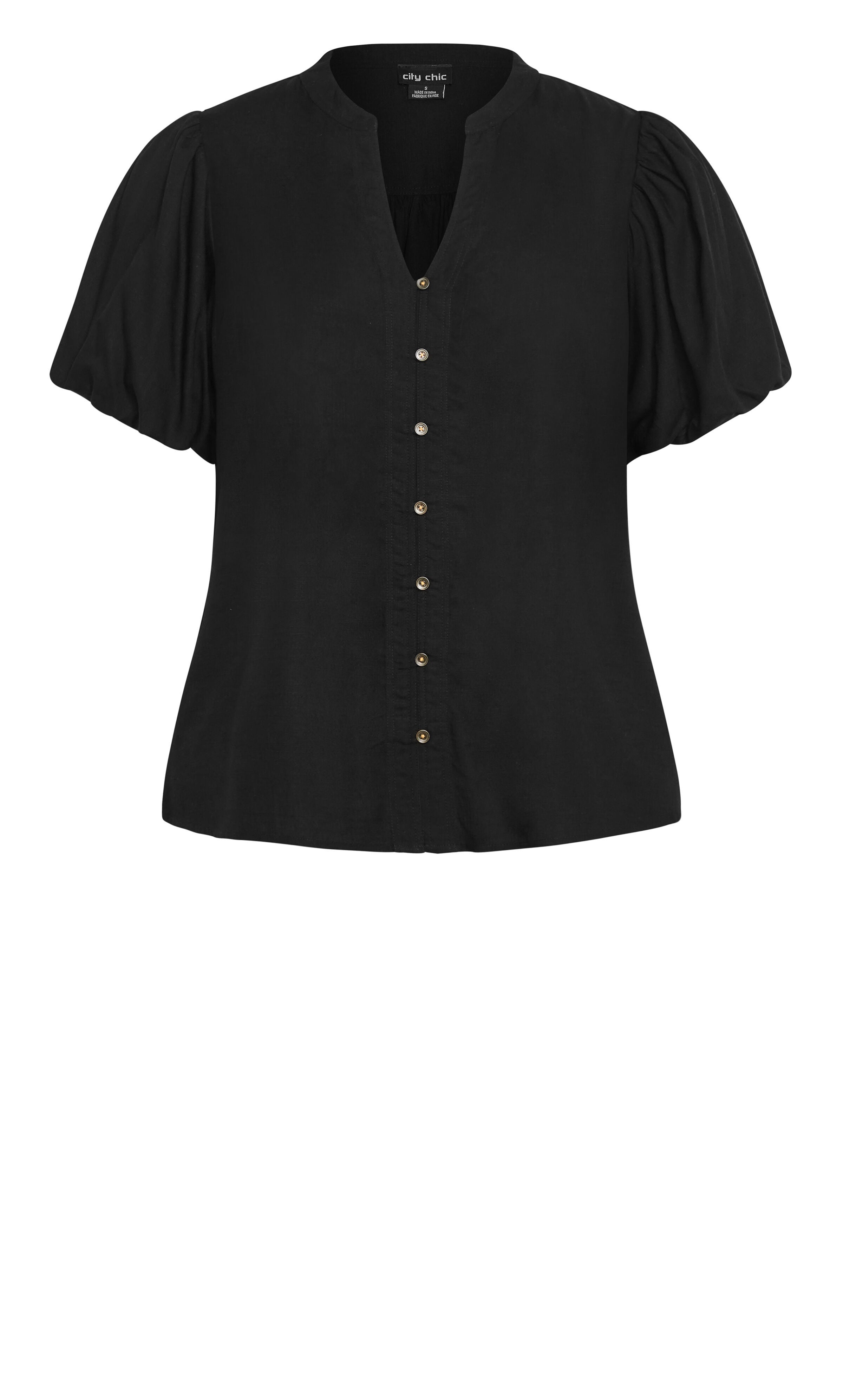 Georgia Shirt - black, BLACK, alternate image number 3