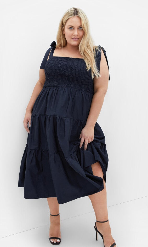 Haven Midi Dress - navy, NAVY, hi-res image number null