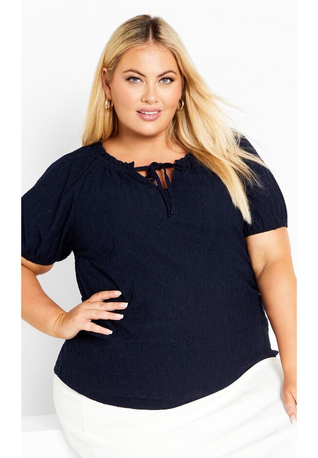 Brittany Top, NAVY, hi-res image number null