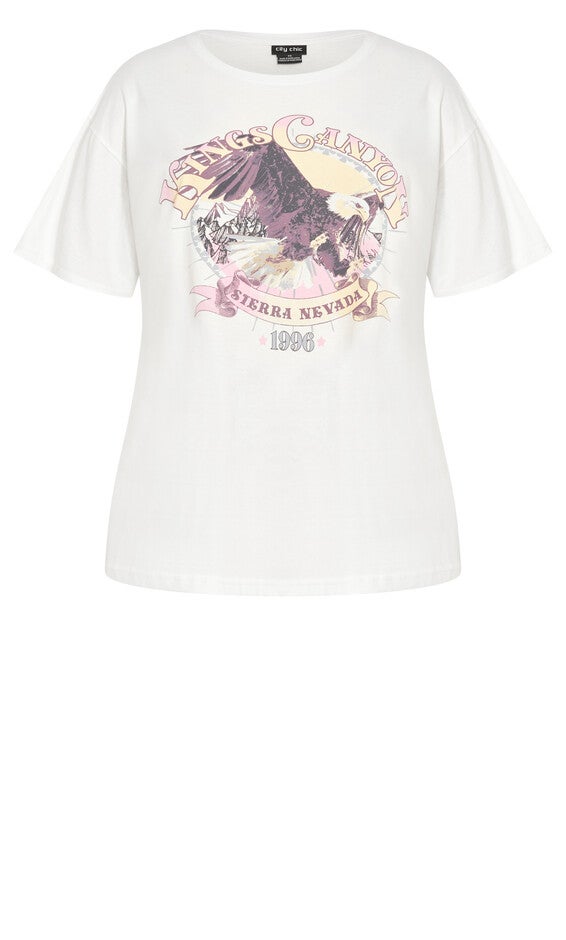Oversized Graphic Tee - white, CLOUD KINGS CANYON, alternate image number null