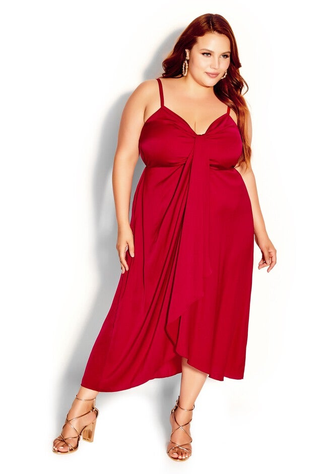 Drapey Love Dress - love red, RED, hi-res image number 0