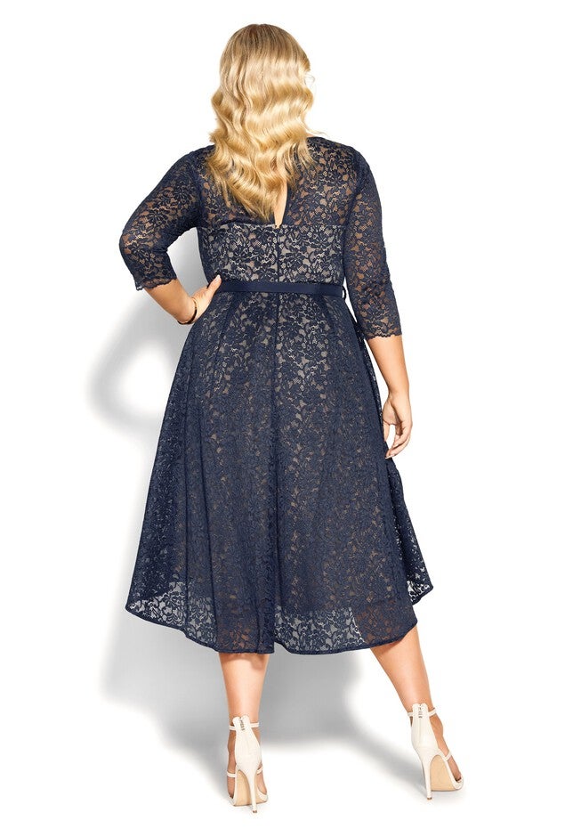 Lace Lover Dress - navy, BLUE, alternate image number null
