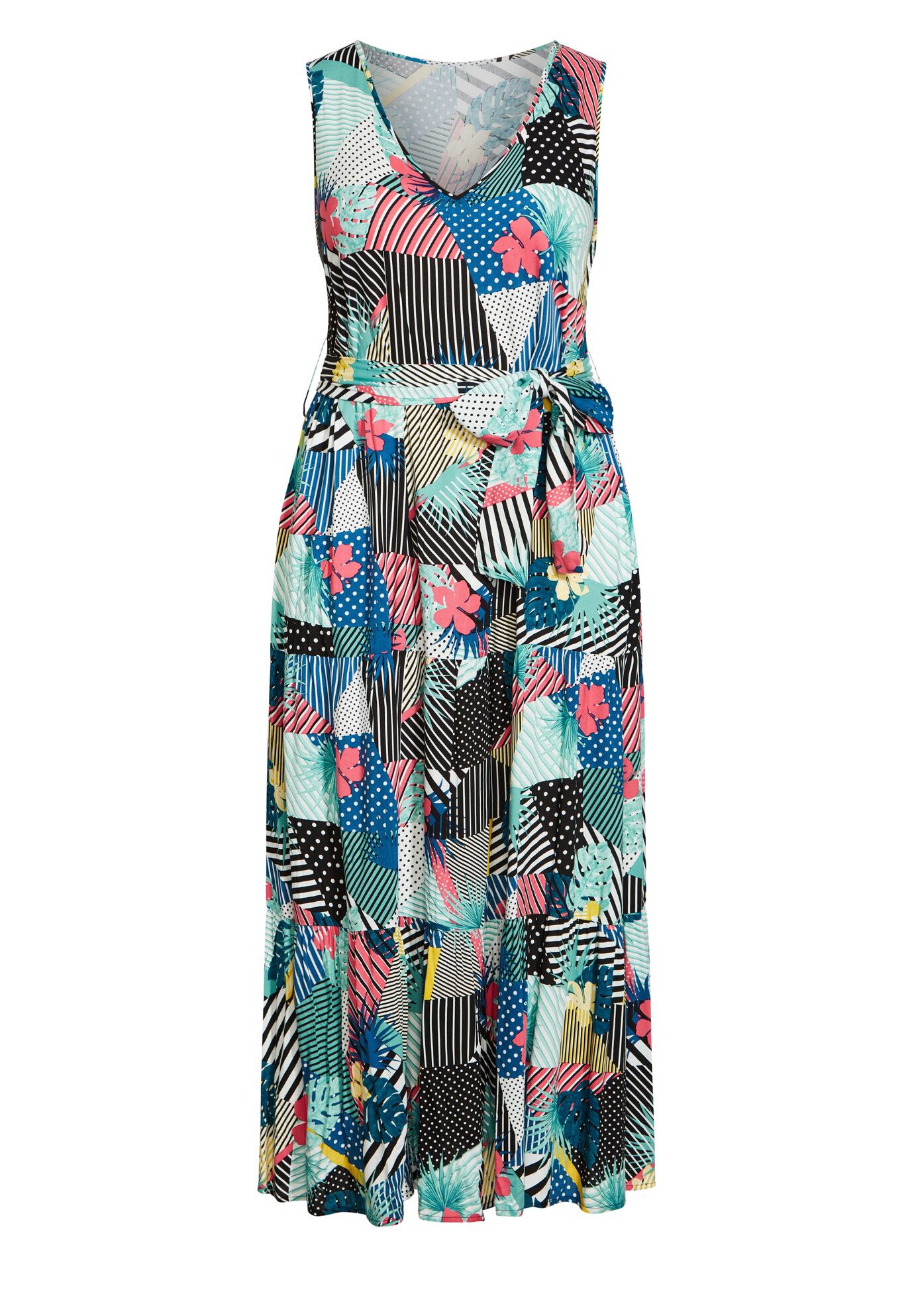 Seashore Maxi Dress, TROPICAL PATCH, alternate image number 2