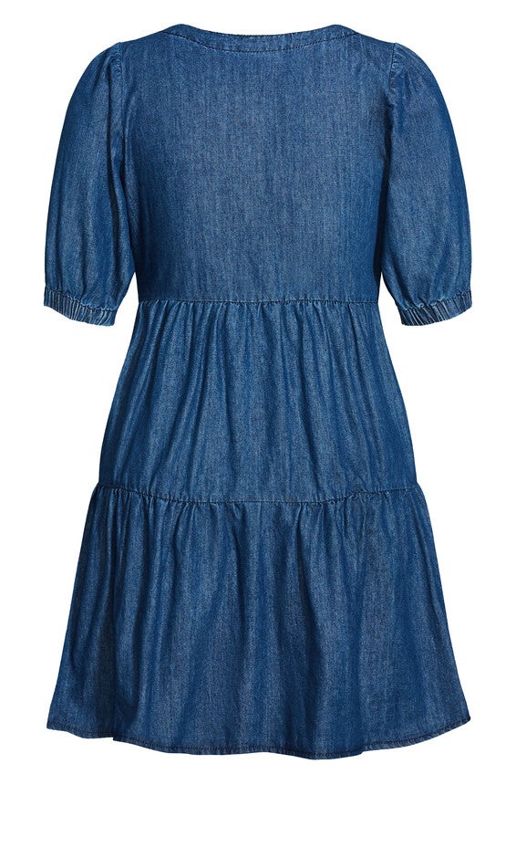 Coastal Dress - dark denim, BLUE, alternate image number 5