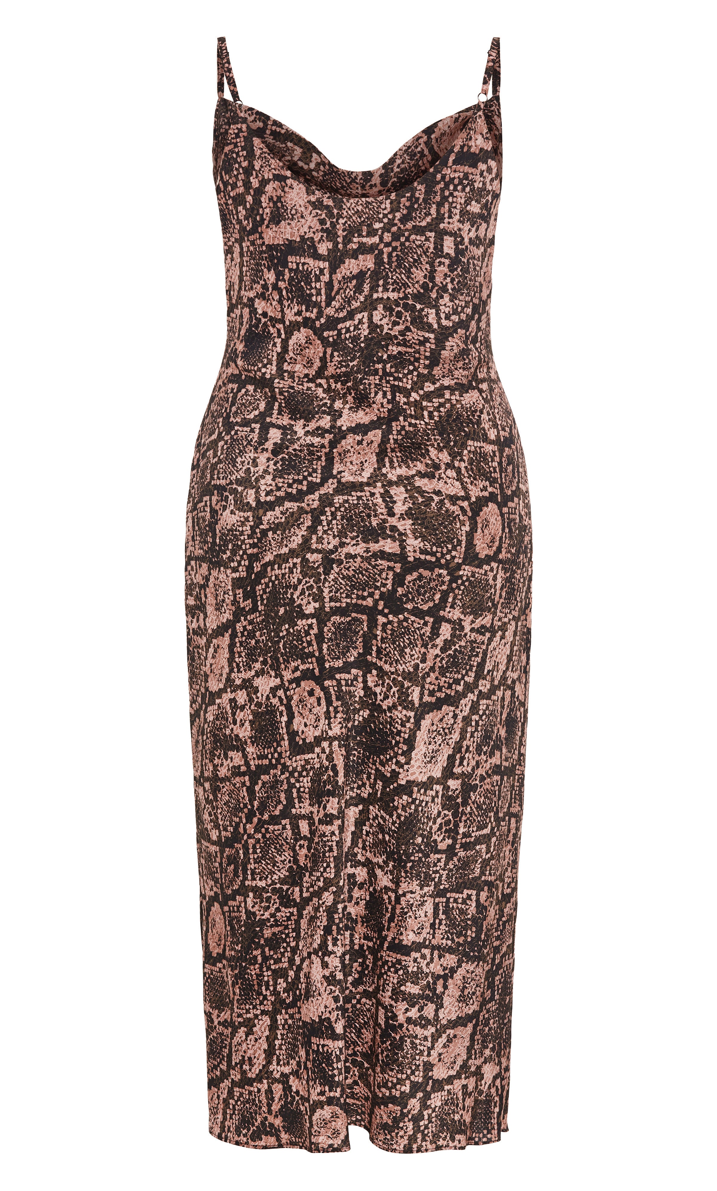 Kyra Print Dress - snake print, GRAY, alternate image number 5