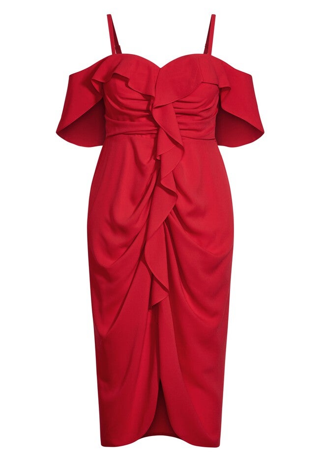 Va Va Voom Dress - scarlet, RED, alternate image number null