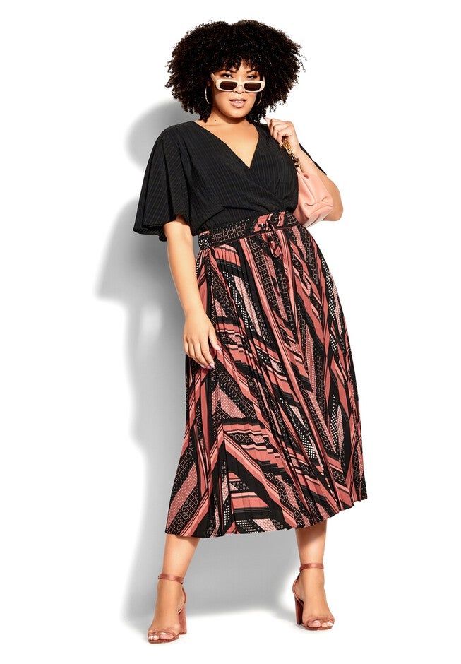 Harper Skirt - black, PINK, on-hover image number 1