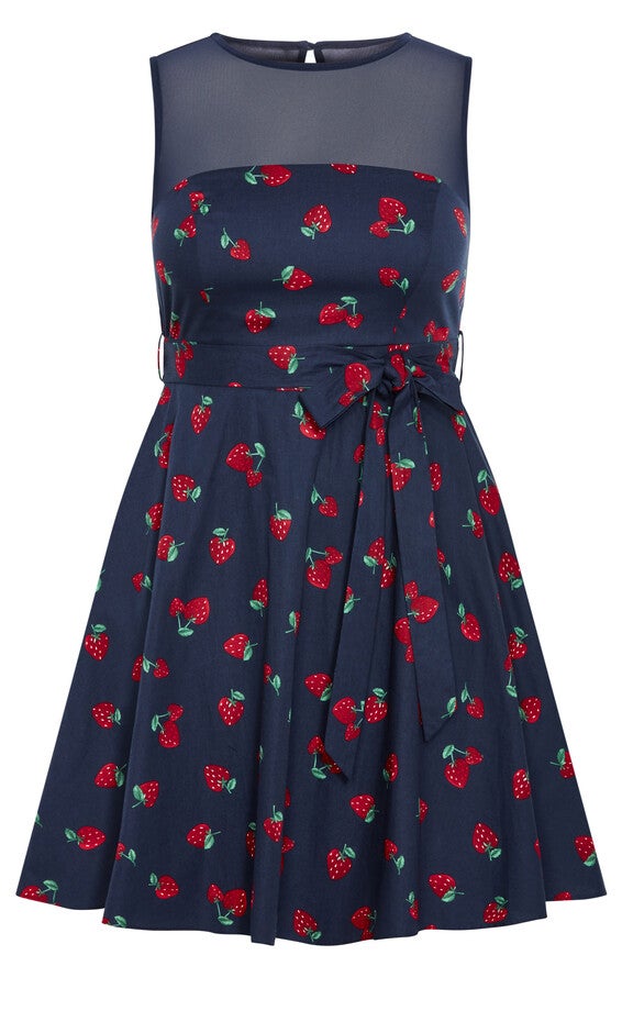 Molly Dress - navy, NAVY, alternate image number null