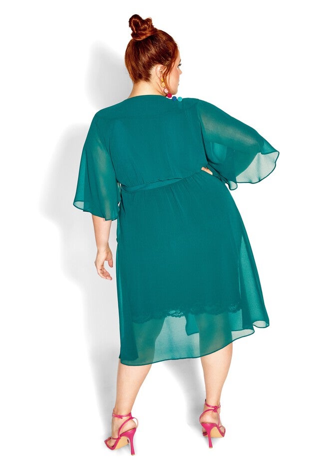 Love Affair Dress - alpine, GREEN, alternate image number 4
