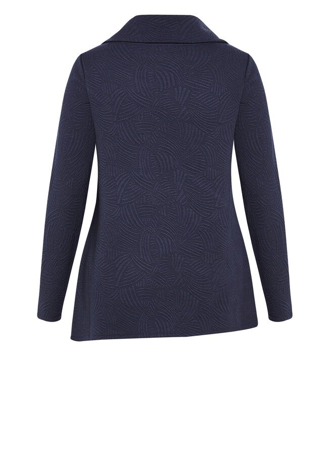 Tilly Textured Tunic, NAVY, alternate image number null