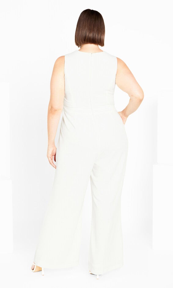 Kylie Jumpsuit - ivory, WHITE, alternate image number null