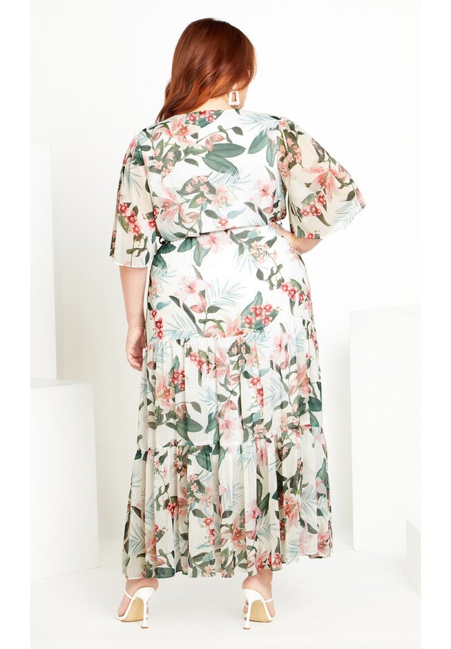Penny Print Maxi Dress - ivory, WHITE, alternate image number 2