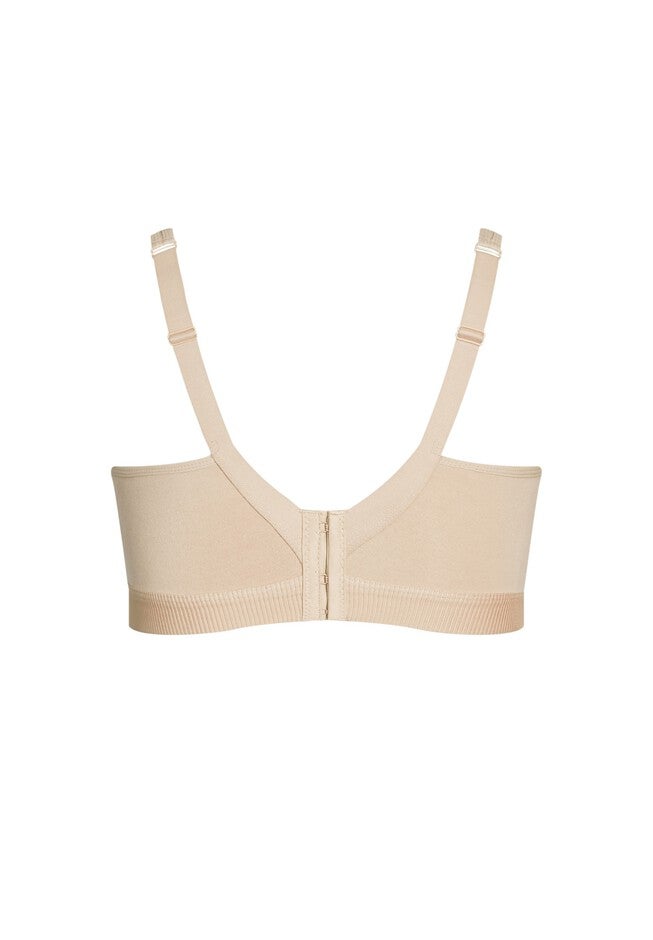 Wire Free Soft Cup Bra - latte, BEIGE, alternate image number null