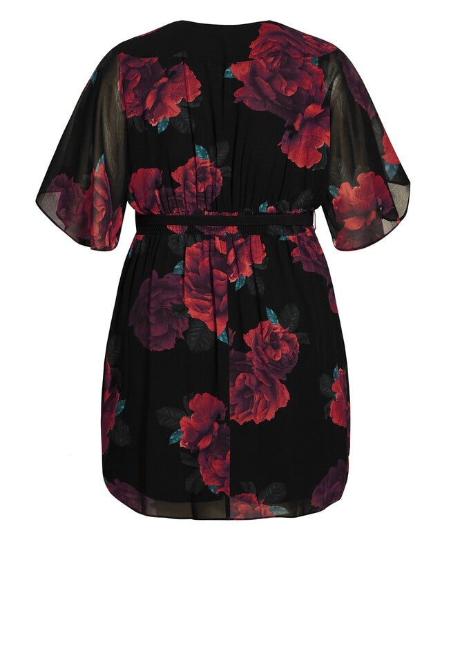 Romantic Rose Dress - black, BLACK, alternate image number 3