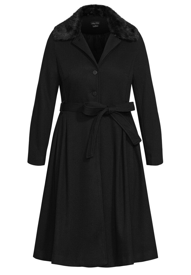Blushing Belle Coat - black, BLACK, alternate image number 2