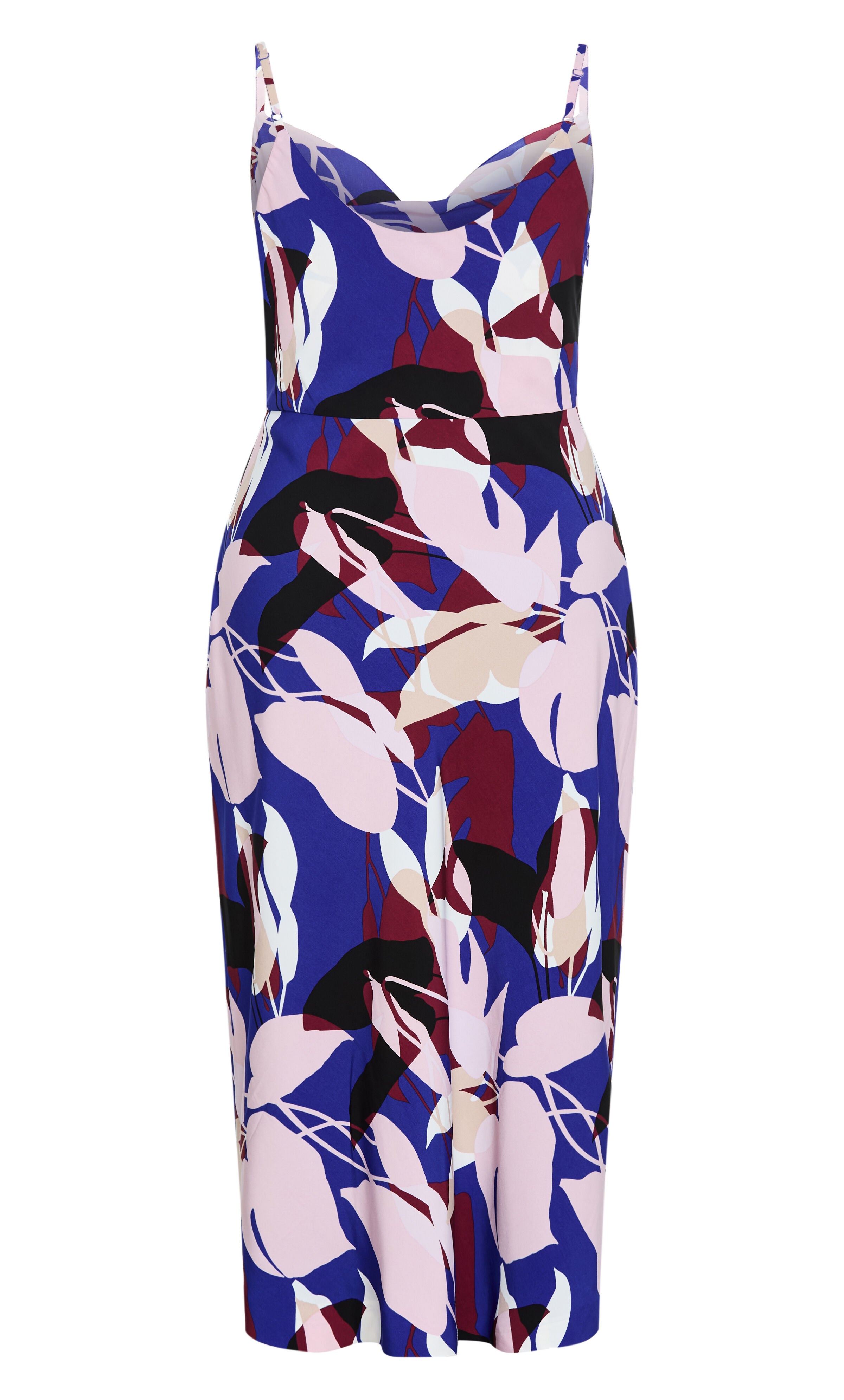 Mariana Fern Print Midi Dress, BLUE, alternate image number 5