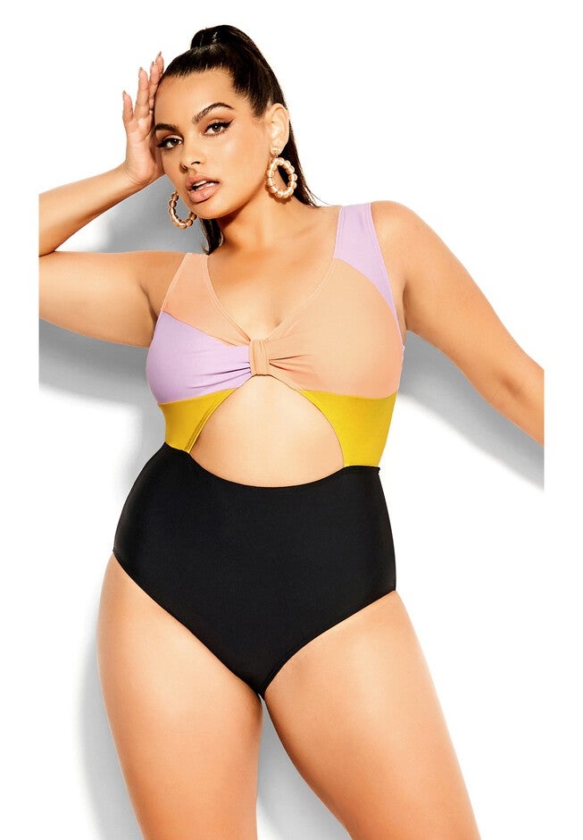 Lulu Splice 1 Piece - purple, PURPLE, hi-res image number 0