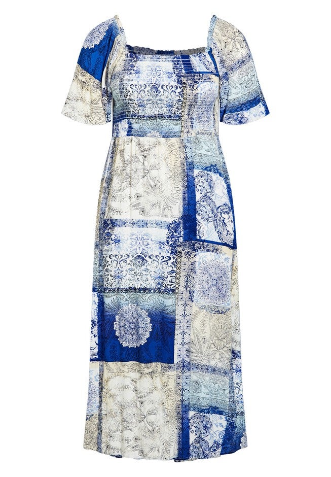 Faux Wrap Dress, TILE, alternate image number 3