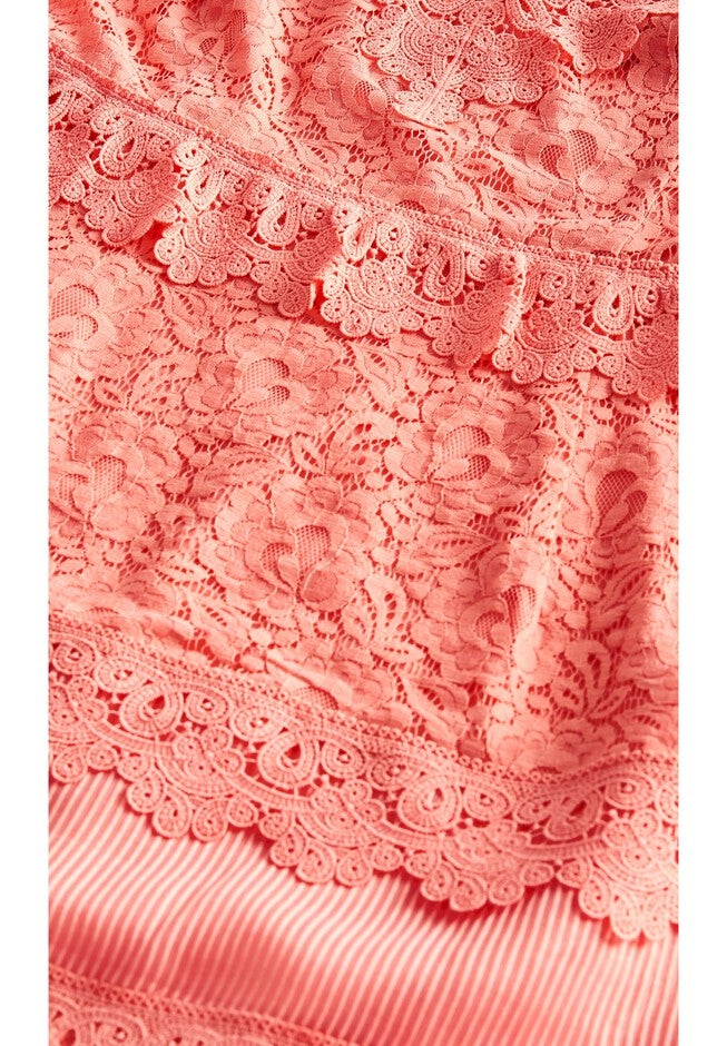 Nouveau Dress - peach, ORANGE, alternate image number null
