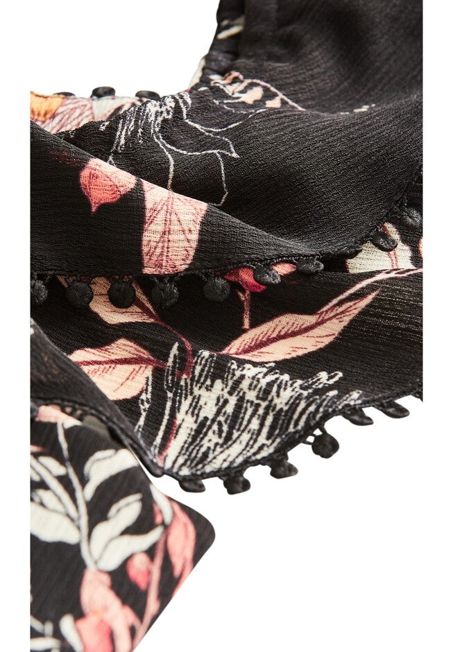 Botanical Jumpsuit - black, BLACK, alternate image number null