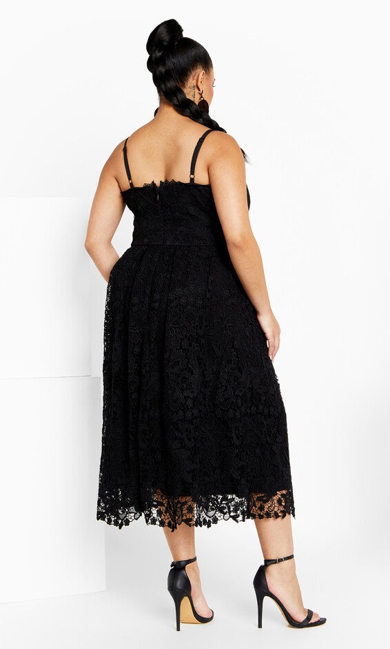 Scarlet Lace Dress - black, BLACK, alternate image number 3