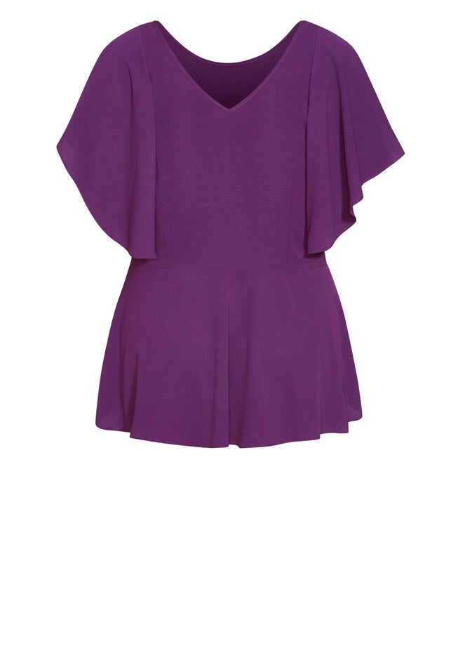 Romantic Mood Top - petunia, PURPLE, alternate image number null