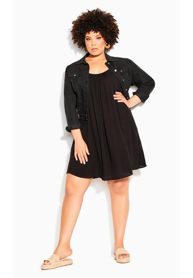 Vacation Dress - black, BLACK, alternate image number 4