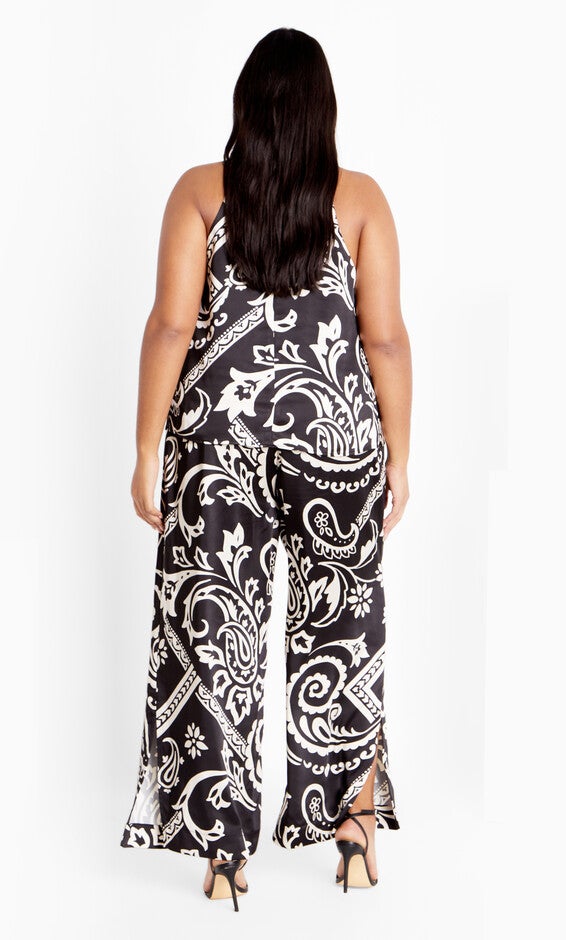 Sienna Print Pant - black, BLACK, alternate image number null