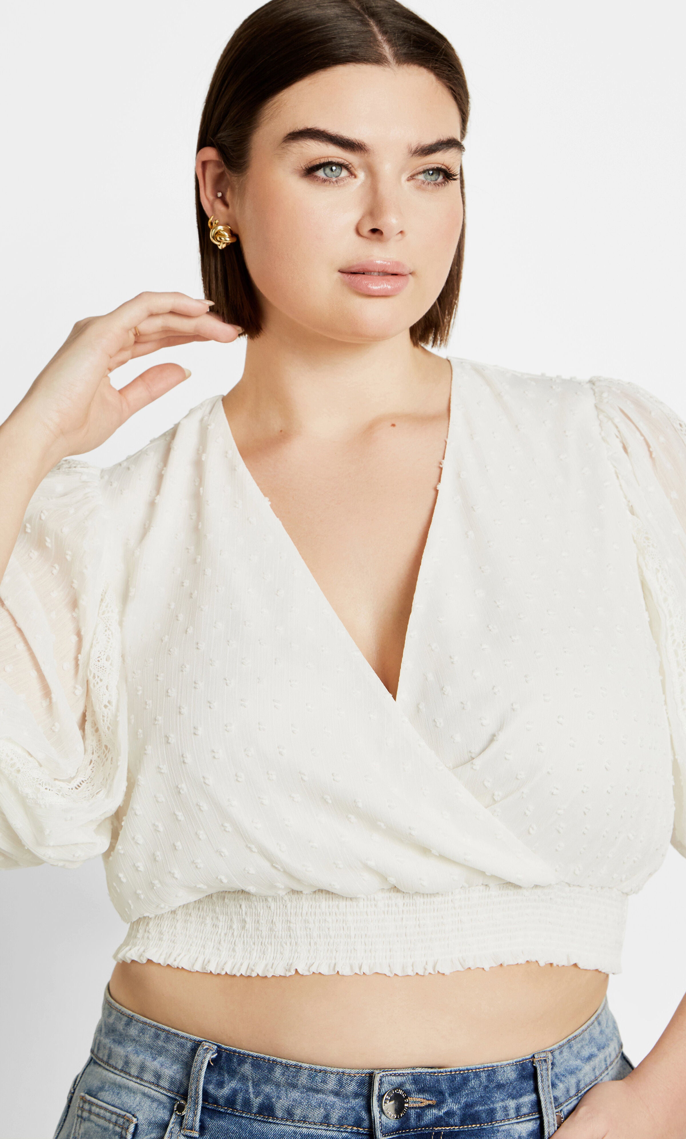 Dee Top - ivory, WHITE, alternate image number 3