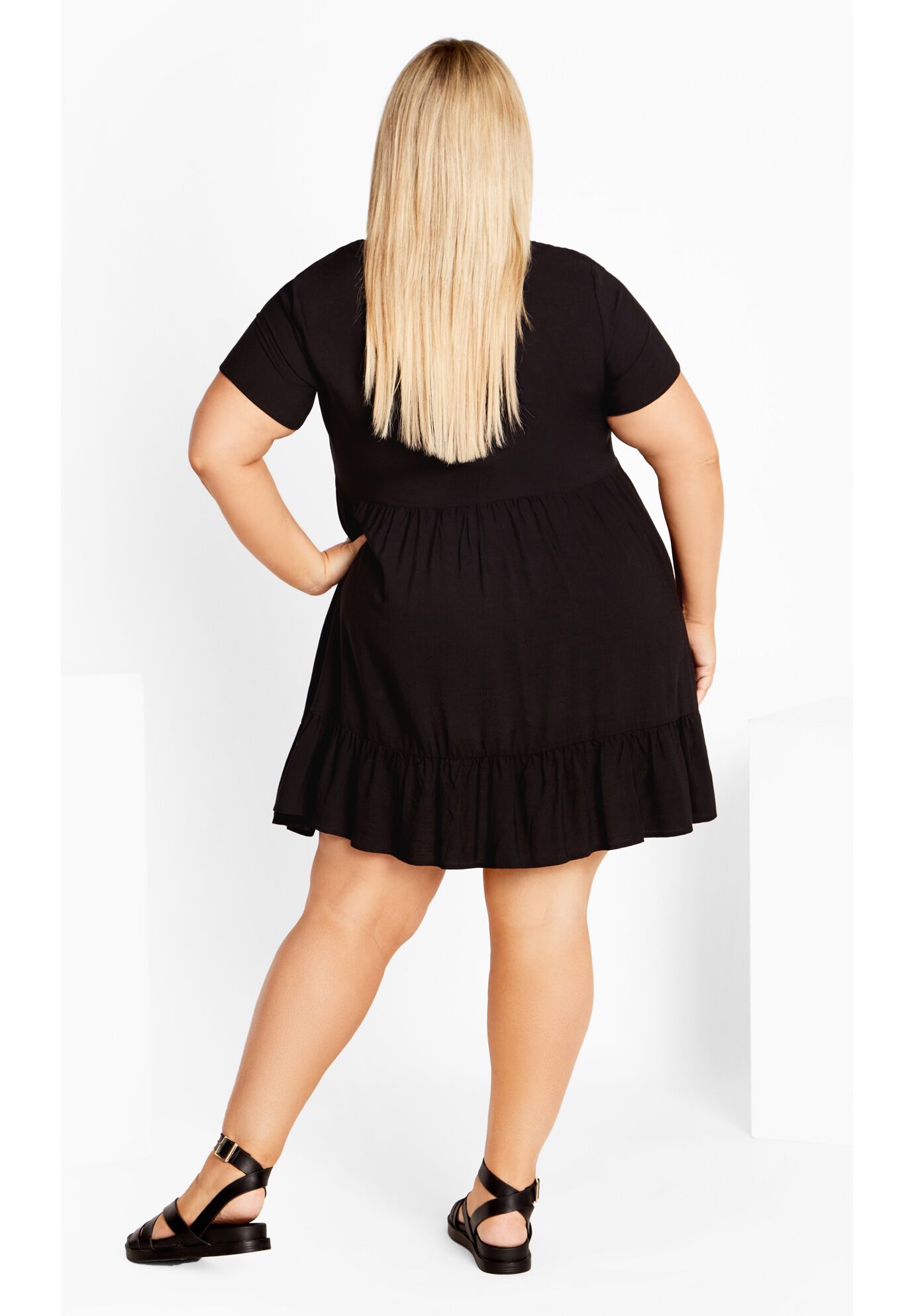Coralie Dress, BLACK, on-hover image number 1