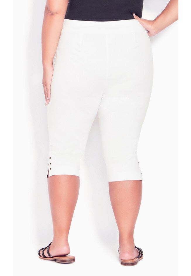 Gracie Eyelet Capri, WHITE, on-hover image number null