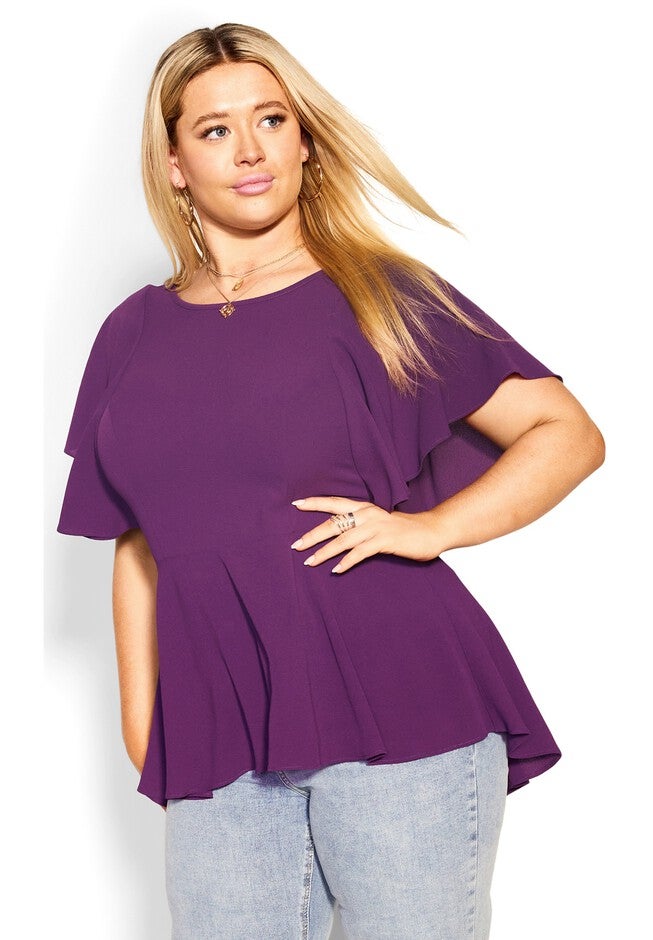 Romantic Mood Top - petunia, PURPLE, hi-res image number null