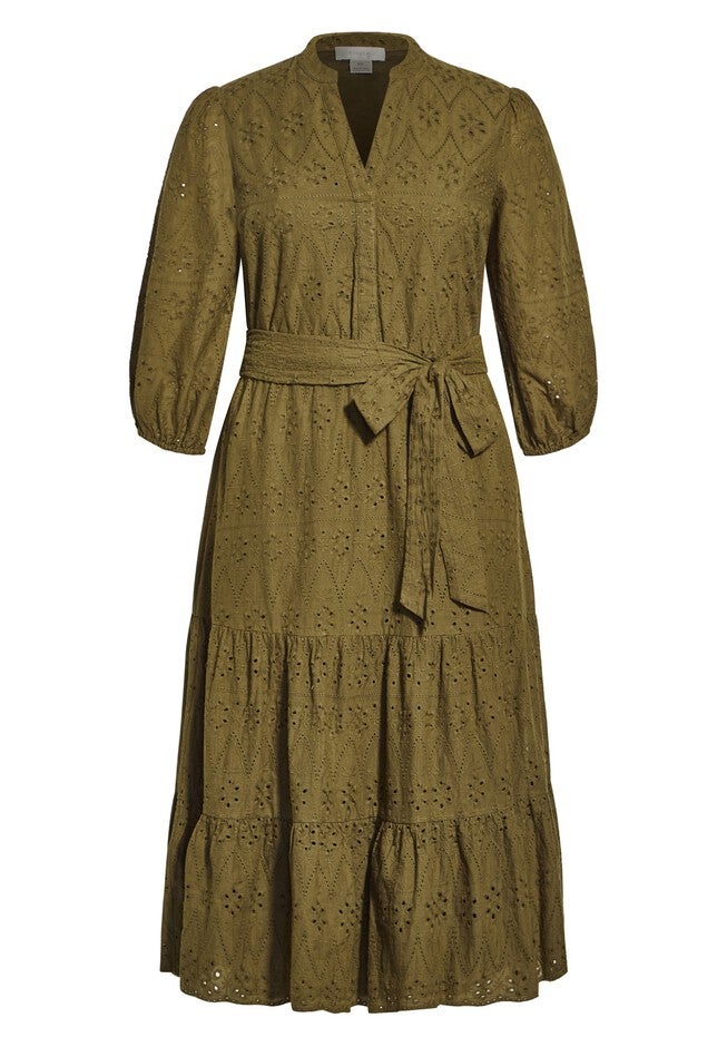 In Detail Dress - khaki, BROWN, alternate image number null