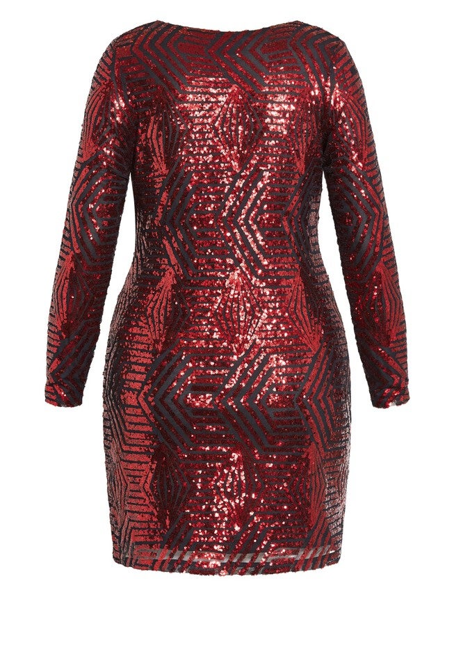 Bright Lights Dress - ruby, RED, alternate image number 3