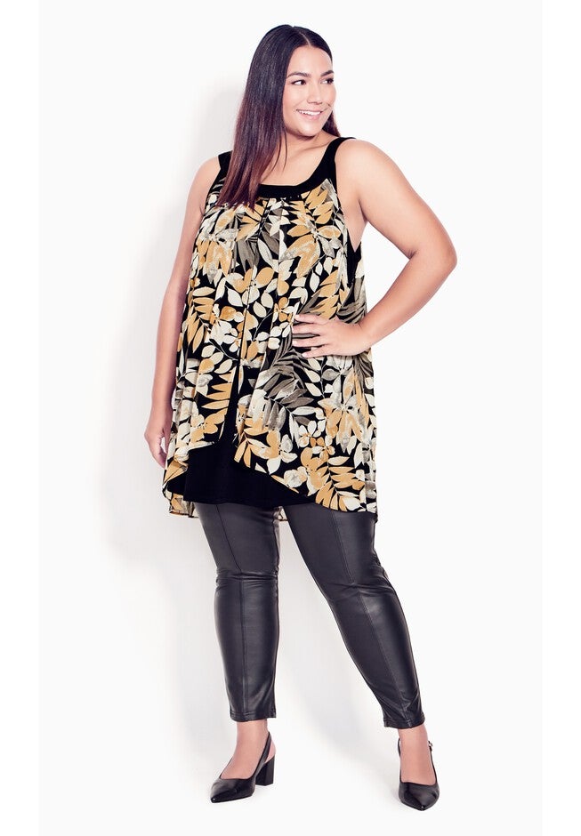 Exotic Overlay Tunic, IVORY TROPICS, on-hover image number null