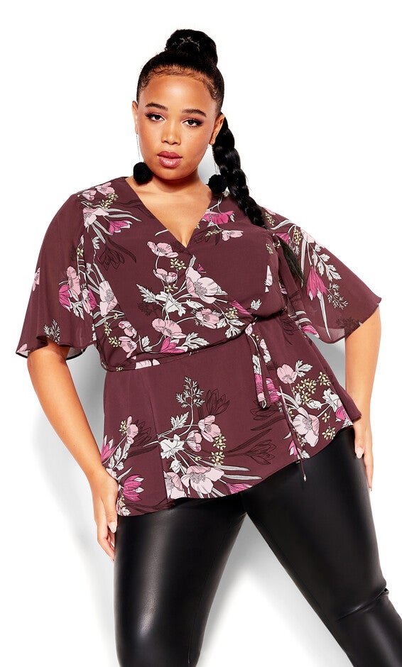 Angelina Top - oxblood, RED, hi-res image number null